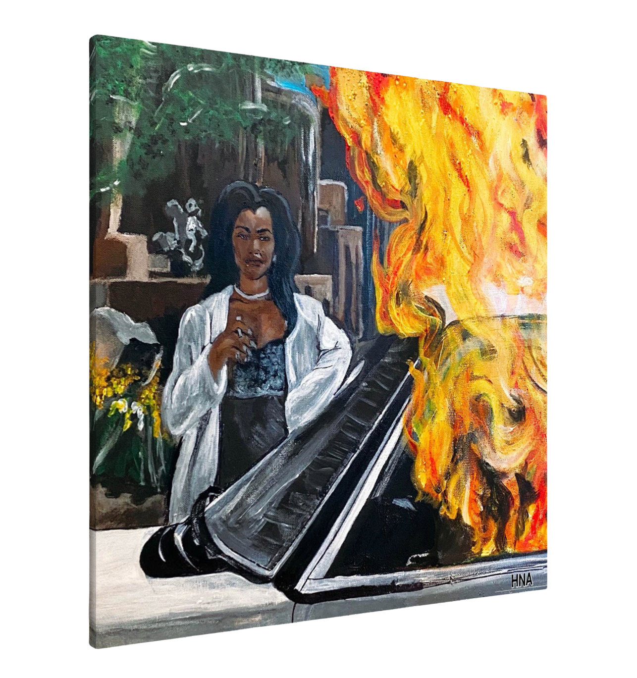 "Waiting To Exhale" Canvas Art