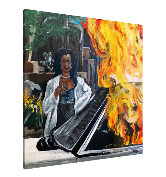 "Waiting To Exhale" Canvas Art