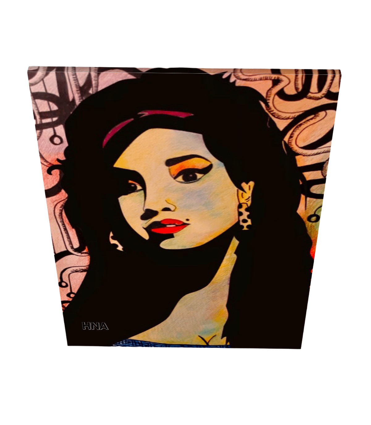 "Amy Winehouse Portrait" Canvas Art