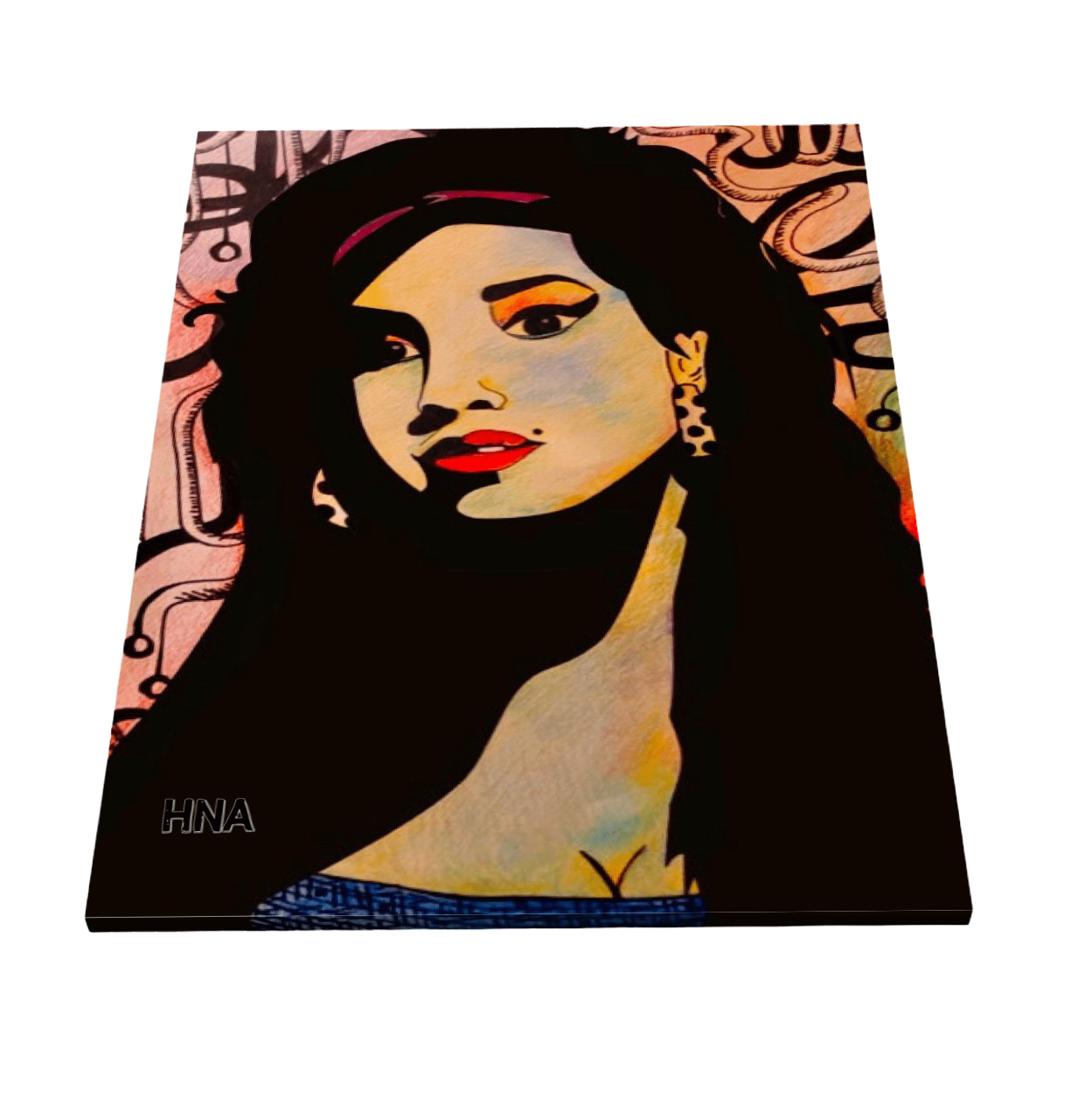 "Amy Winehouse Portrait" Canvas Art