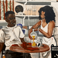 "A Love Like Dwayne & Whitley" Canvas Art