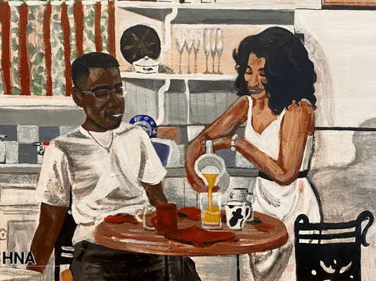 "A Love Like Dwayne & Whitley" Canvas Art