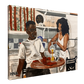 "A Love Like Dwayne & Whitley" Canvas Art