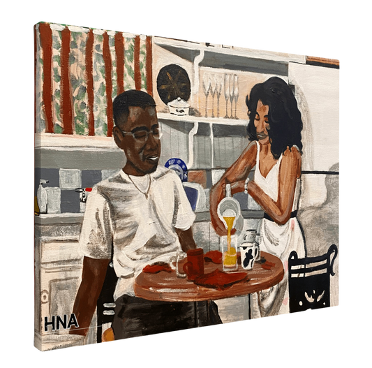 "A Love Like Dwayne & Whitley" Canvas Art