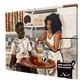 "A Love Like Dwayne & Whitley" Canvas Art