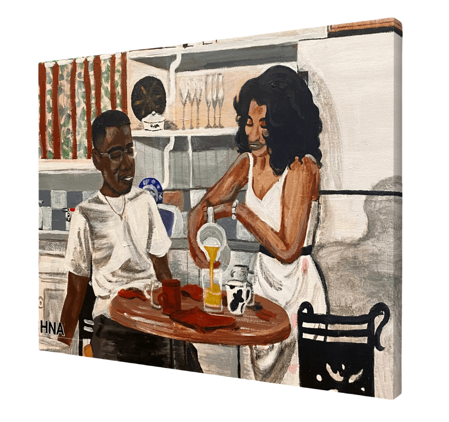 "A Love Like Dwayne & Whitley" Canvas Art