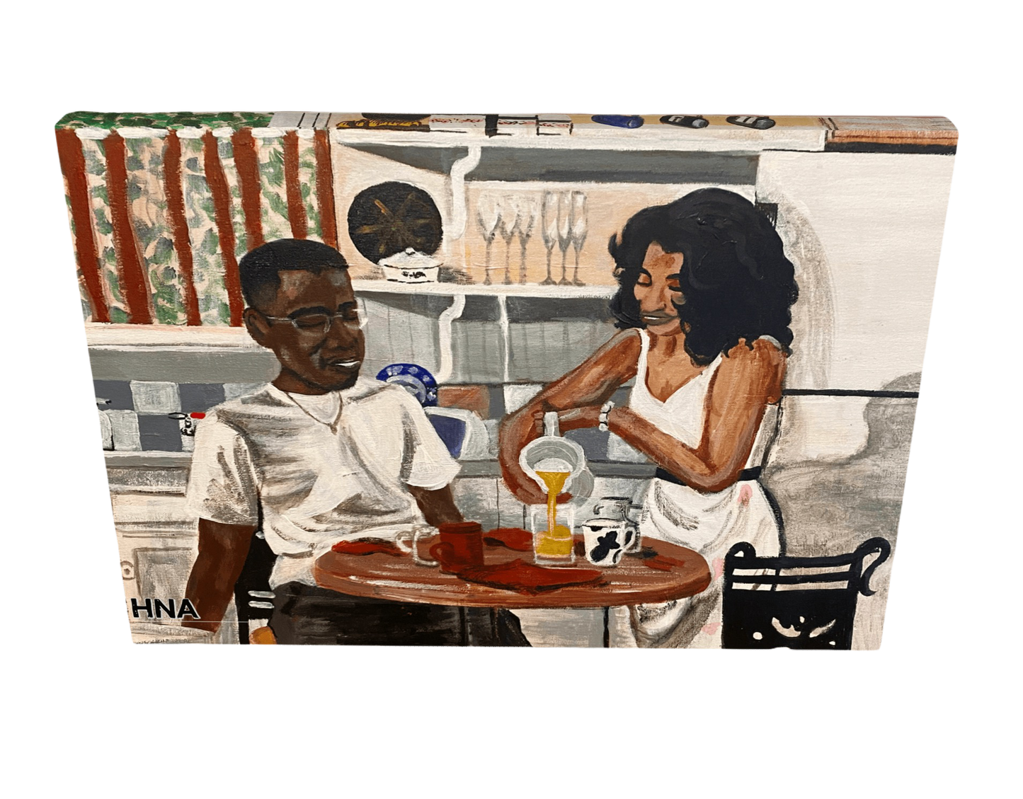 "A Love Like Dwayne & Whitley" Canvas Art