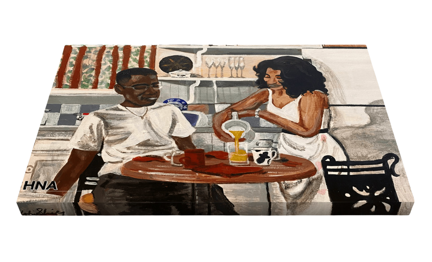 "A Love Like Dwayne & Whitley" Canvas Art