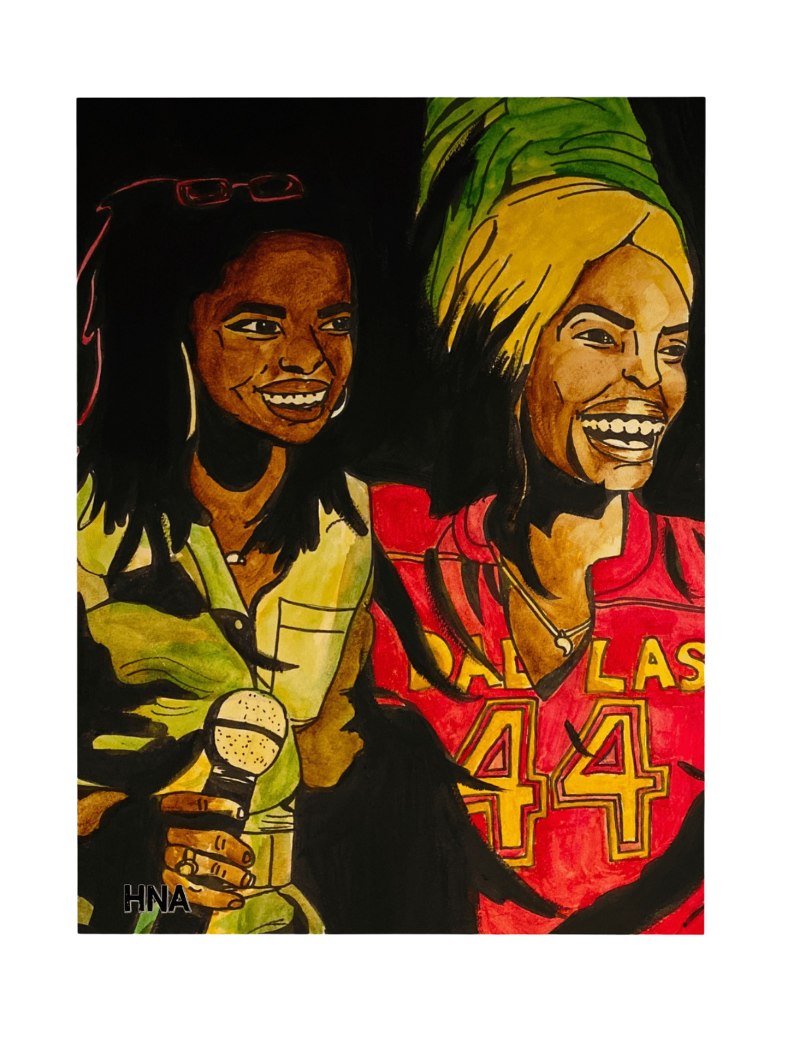 "Lauryn & Erykah" Canvas Art