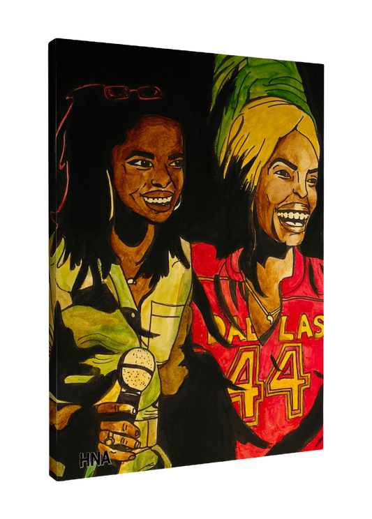 "Lauryn & Erykah" Canvas Art