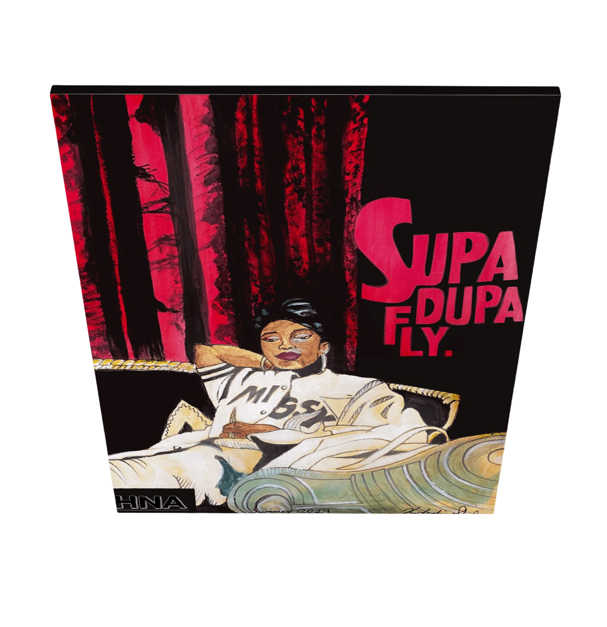 "Supa Dupa Fly Abstract Watercolor" Canvas Art