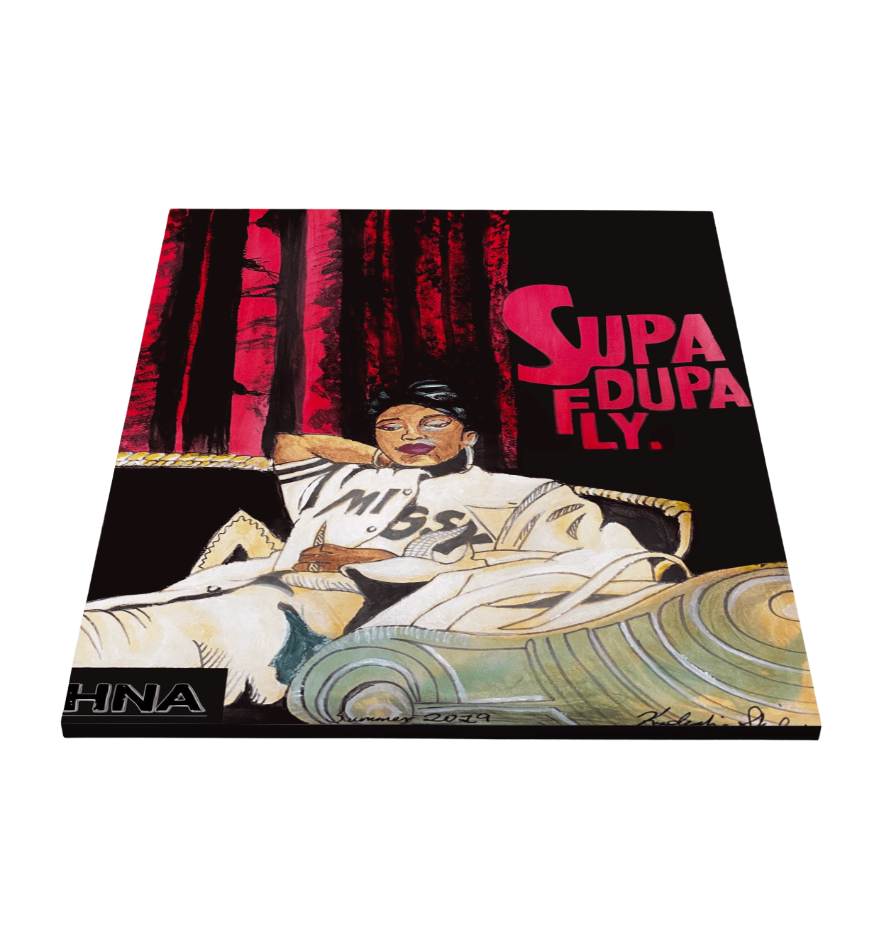 "Supa Dupa Fly Abstract Watercolor" Canvas Art