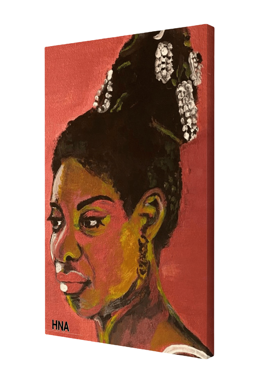 "Nina Simone Portrait" Canvas Art