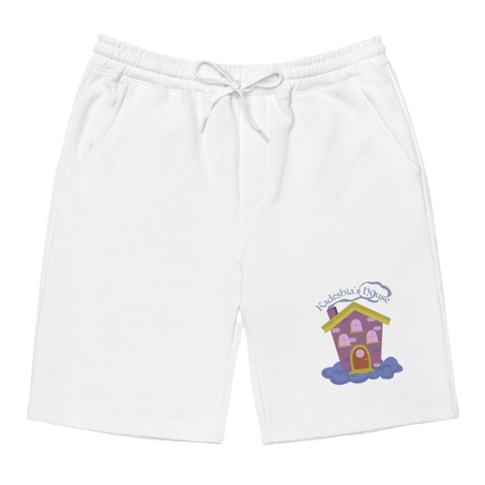 Classic Cozy "House Rules" Statement fleece shorts