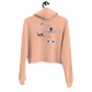Classic Cozy Cropped "House Rules" Statement Hoodie