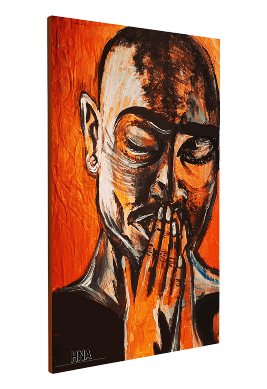 "Pac's Prayer" Canvas Art