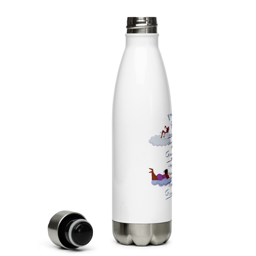 "House Rules" Stainless Steel Water Bottle